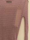 SWAYING 25 Early Autumn Micro-transparent Slim Fit Sweater SW-SW25PF1T06C3-ZI Purple (SW25PF1T06)